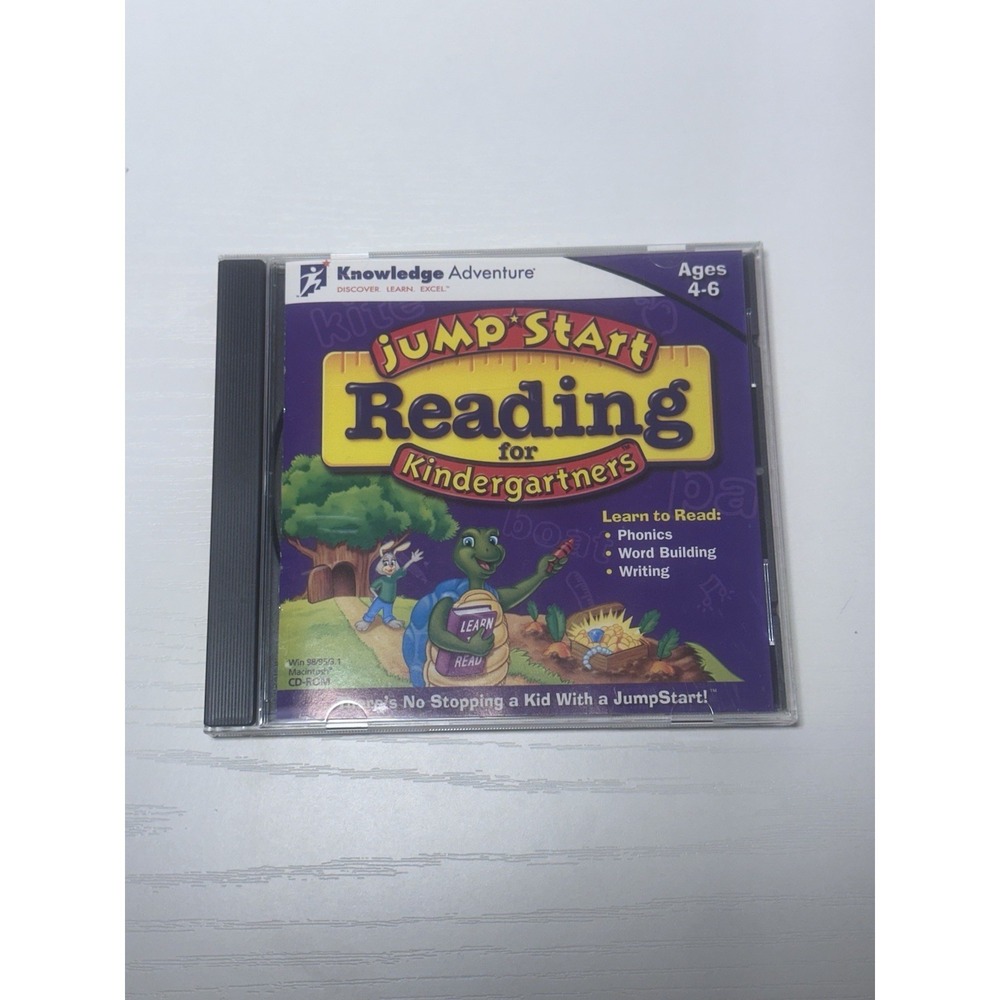 JumpStart Reading for Kindergartners (PC & MAC, 1996) Ages 4-6
